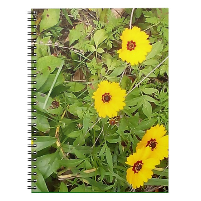 Caderno Espiral Flores amarelas (Frente)