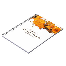 Caderno Espiral Flores Amarelas Simples