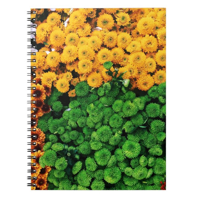Caderno Espiral Flores amassadas (Frente)