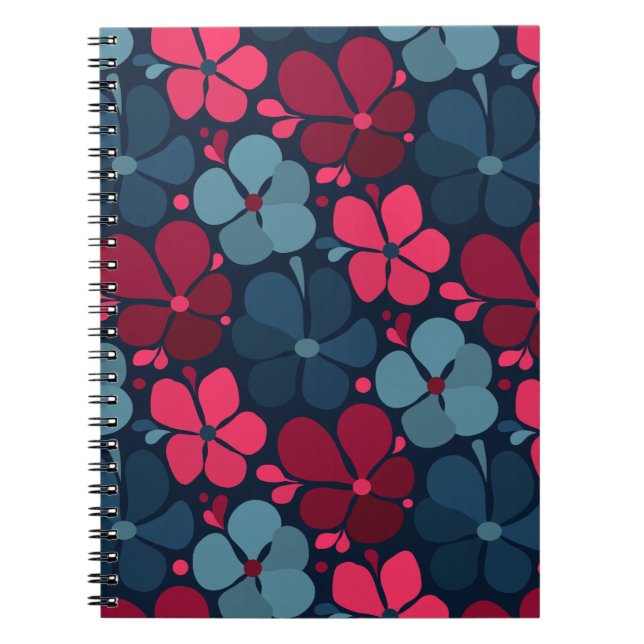 Caderno Espiral flores boho (Frente)