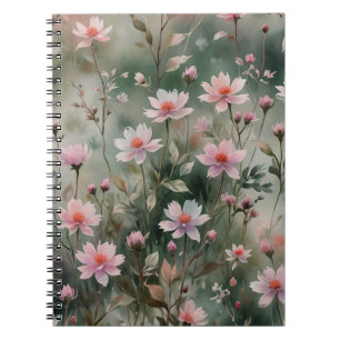 Caderno Espiral Flores bonito