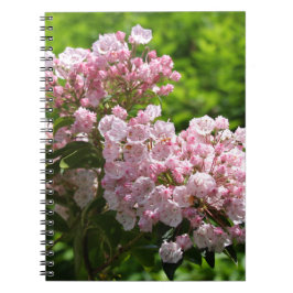 Caderno Espiral Flores bonito de Laurel Montanha Rosa