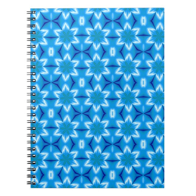 Caderno Espiral Flores Brancas Congeladas (Frente)