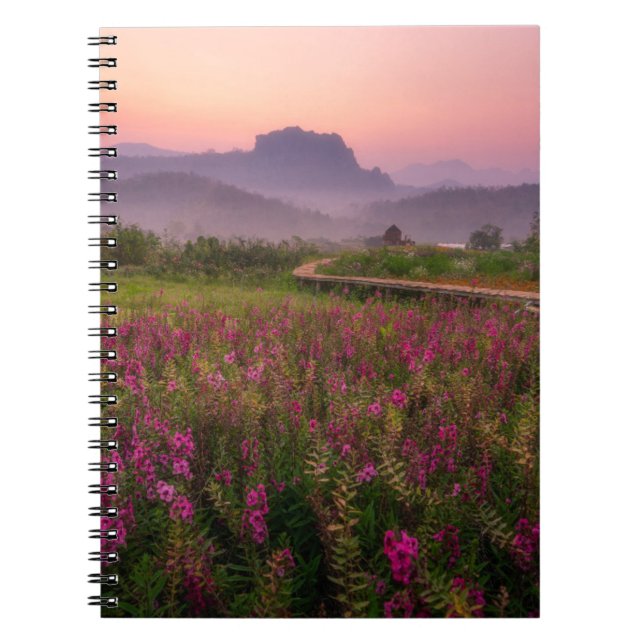 Caderno Espiral Flores | Chiang Dao, Chiang Mai, Tailândia (Frente)
