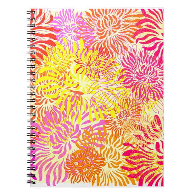 Caderno Espiral Flores Coloridas da primavera (Frente)