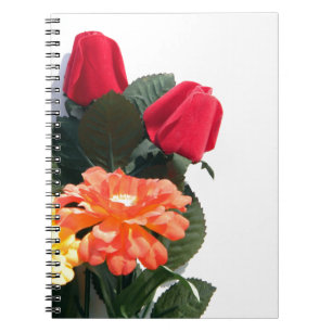 Caderno Espiral Flores com várias cores