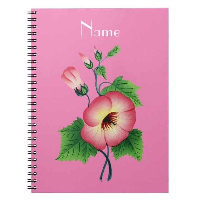 Caderno Espiral Flores Cor-de-Rosa Anormais Thunder_Cove (Frente)