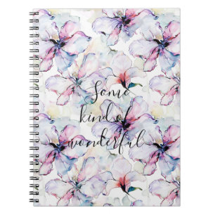Caderno Espiral Flores da Ilha Roxa