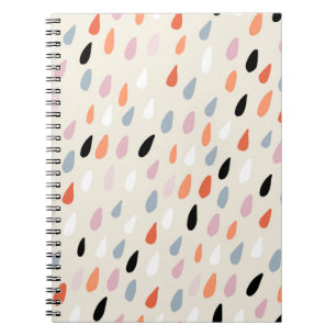 Caderno Espiral Flores de Art Deco Modernas