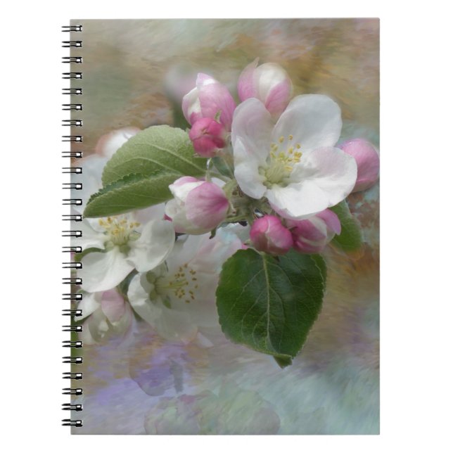Caderno Espiral Flores de Árvore de Maçã (Frente)