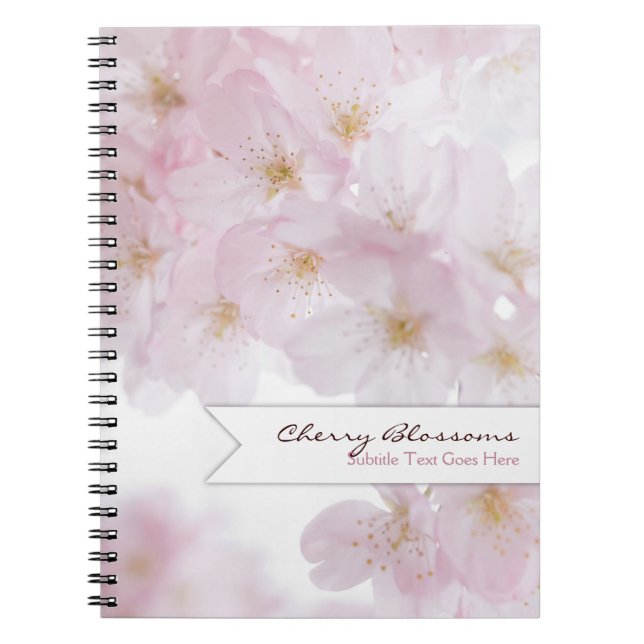 Caderno Espiral Flores de cerejeira (Frente)