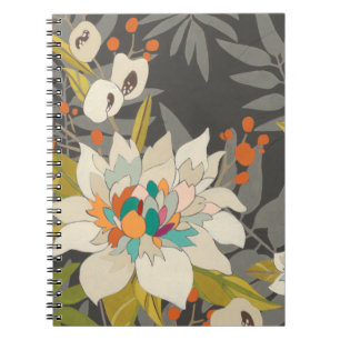 Caderno Espiral Flores de Crepúsculo Tropicais