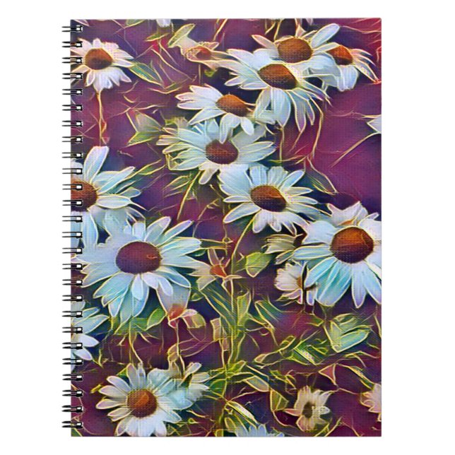 CADERNO ESPIRAL FLORES DE DAISY (Frente)