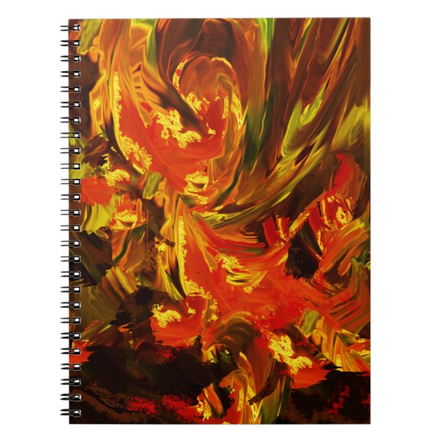 Caderno Espiral Flores de Fantasia (Frente)
