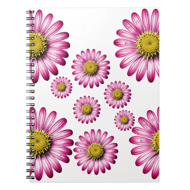 Caderno Espiral Flores de Gérbera (Frente)