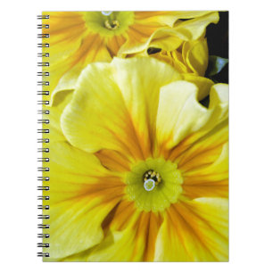 Caderno Espiral Flores de hibisco amarelas
