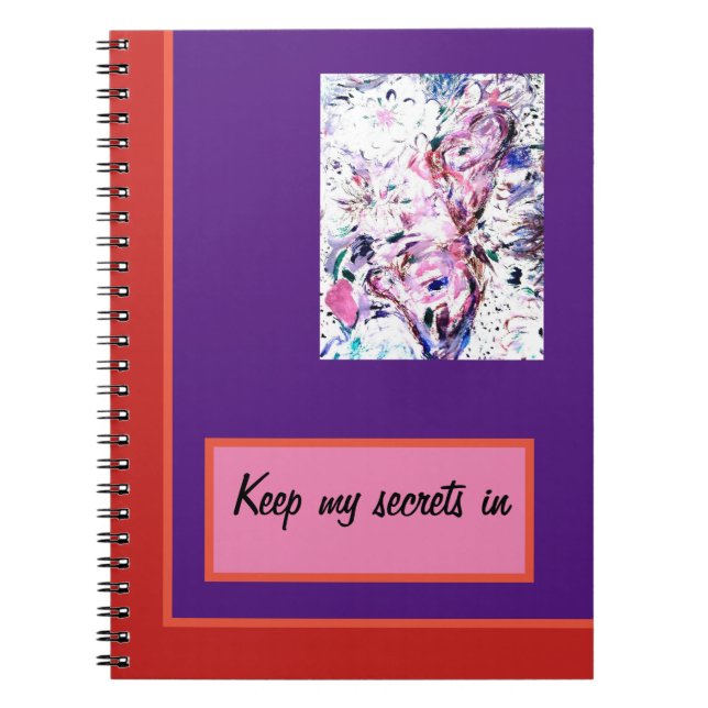 Caderno Espiral Flores de Indigo (Frente)