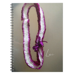 Caderno Espiral Flores de Lei de Kauai (foto tirada por mim)