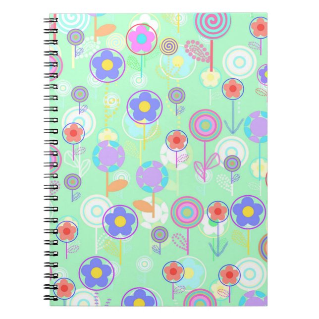 Caderno Espiral Flores de Overlayer (Frente)
