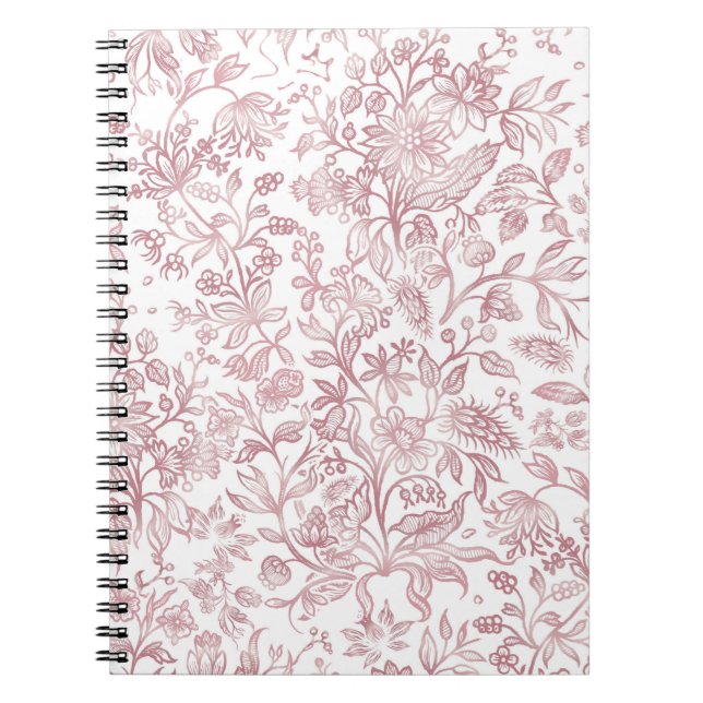Caderno Espiral Flores decorativas 19 (Frente)