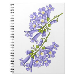 Caderno Espiral Flores do Brasil jacaranda