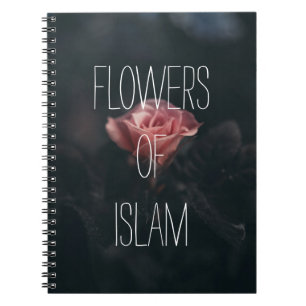 Caderno Espiral flores do presente islâmico do muslimah do cadern
