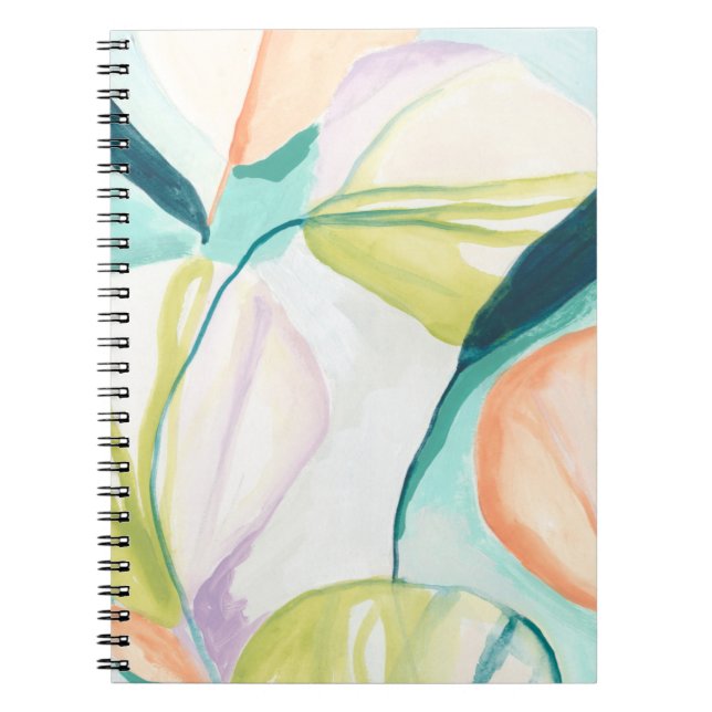 Caderno Espiral Flores do ventilador IV (Frente)