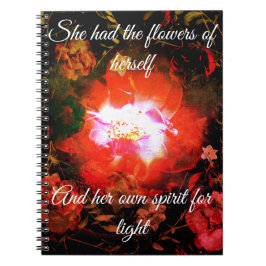 Caderno Espiral Flores dsi mesma