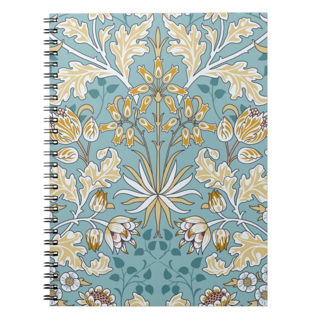 Caderno Espiral Flores e folhagem, sem descontinuidades, em li (Frente)