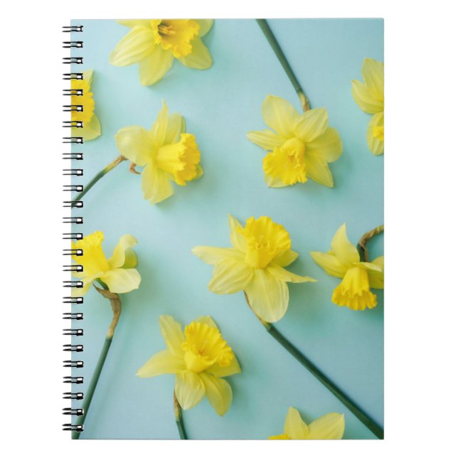 Caderno Espiral Flores | Espadins amarelos (Frente)