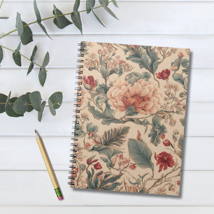 Caderno Espiral Flores Florais Tropicais Vintage Antigas