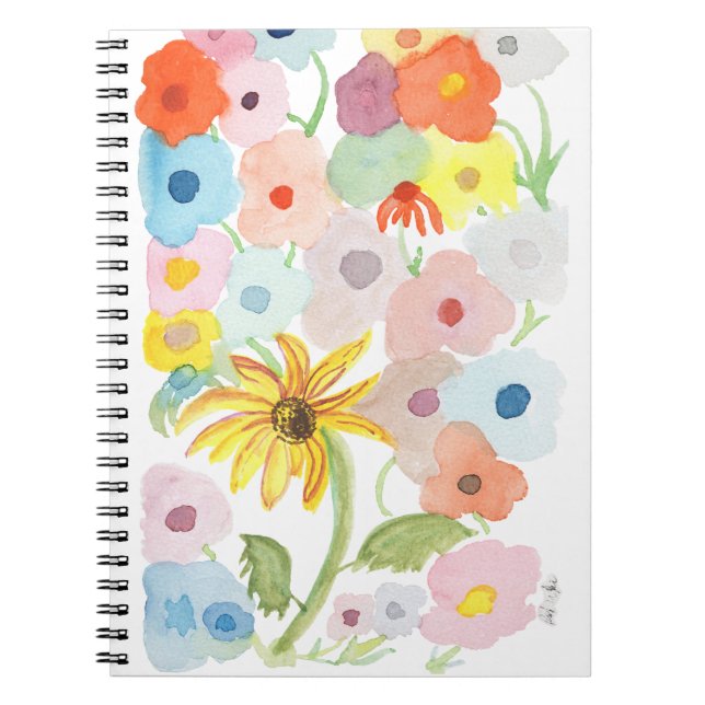 Caderno Espiral Flores, Flores, Flores! (Frente)