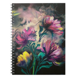 Caderno Espiral Flores floridas