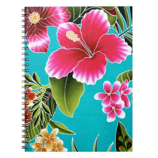 Caderno Espiral Flores Havaianas (Frente)