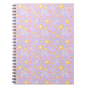 Caderno Espiral Flores Ilustradas