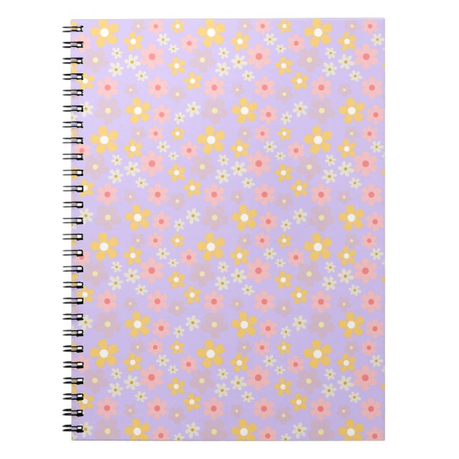 Caderno Espiral Flores Ilustradas (Frente)