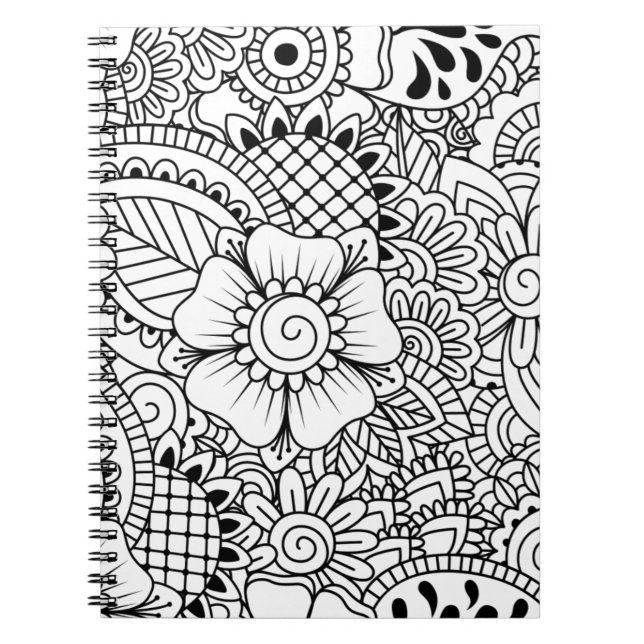 Caderno Espiral Flores inspiradas (Frente)