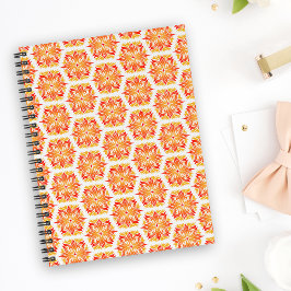 Caderno Espiral Flores Laranja, Padrão De Flores, Padrão Floral