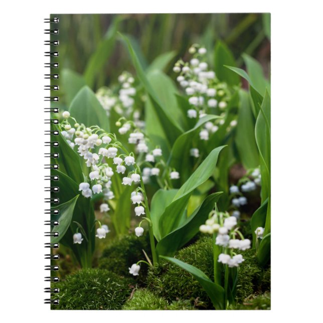 Caderno Espiral Flores | Lily da Suecia do Vale (Frente)