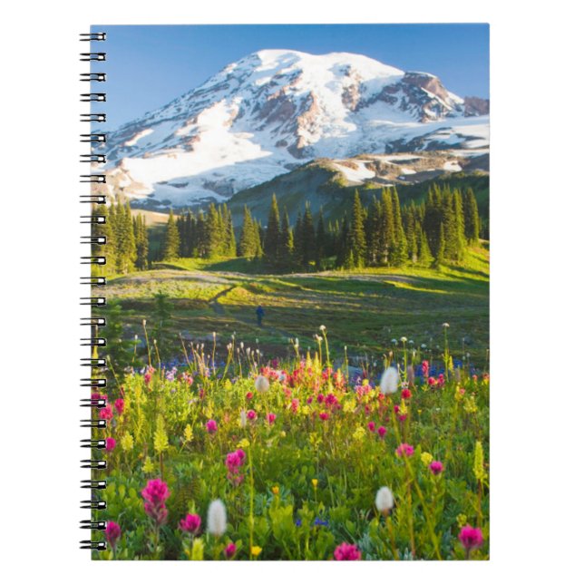 Caderno Espiral Flores | Mt. Rainier Wildflower (Frente)