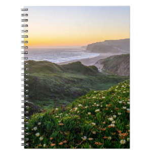 Caderno Espiral Flores Papais noeis Cruz Califórnia