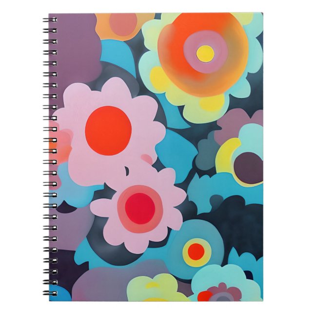 Caderno Espiral Flores retrorreflectoras (Frente)