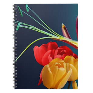 Caderno Espiral Flores-rosa-17250