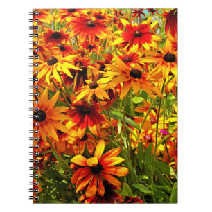 CADERNO ESPIRAL FLORES RUDBECKIA