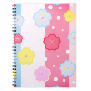 Caderno Espiral Flores Sakura, Flores, Sakura