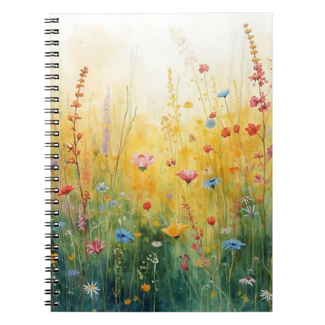 Caderno Espiral Flores Silvestres (Frente)