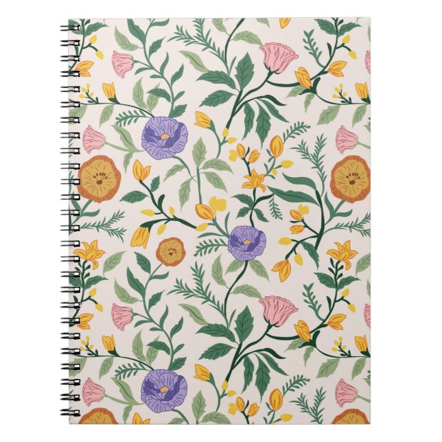 Caderno Espiral Flores silvestres (Frente)