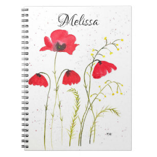 Caderno Espiral Flores silvestres Flores Florais