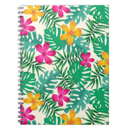 Caderno Espiral Flores tropicais