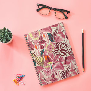 Caderno Espiral Flores Tropicais